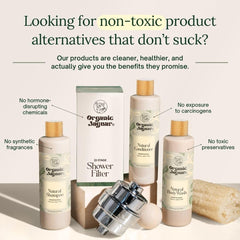 Organic Jaguar Honeysuckle Body Wash with Aloe Vera Gel highlighting hydration.
