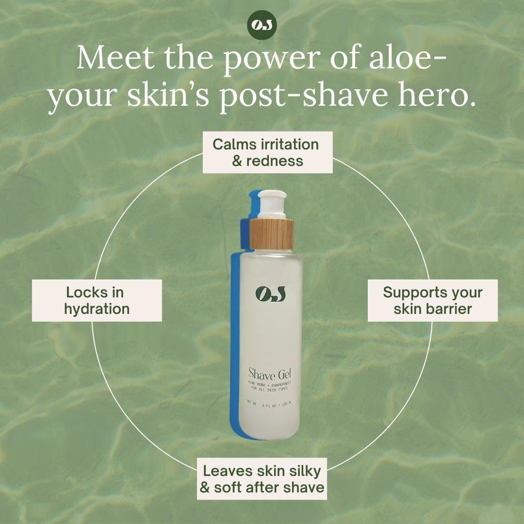 Organic Jaguar packaging label emphasizes paraben-free, all natural shave gel