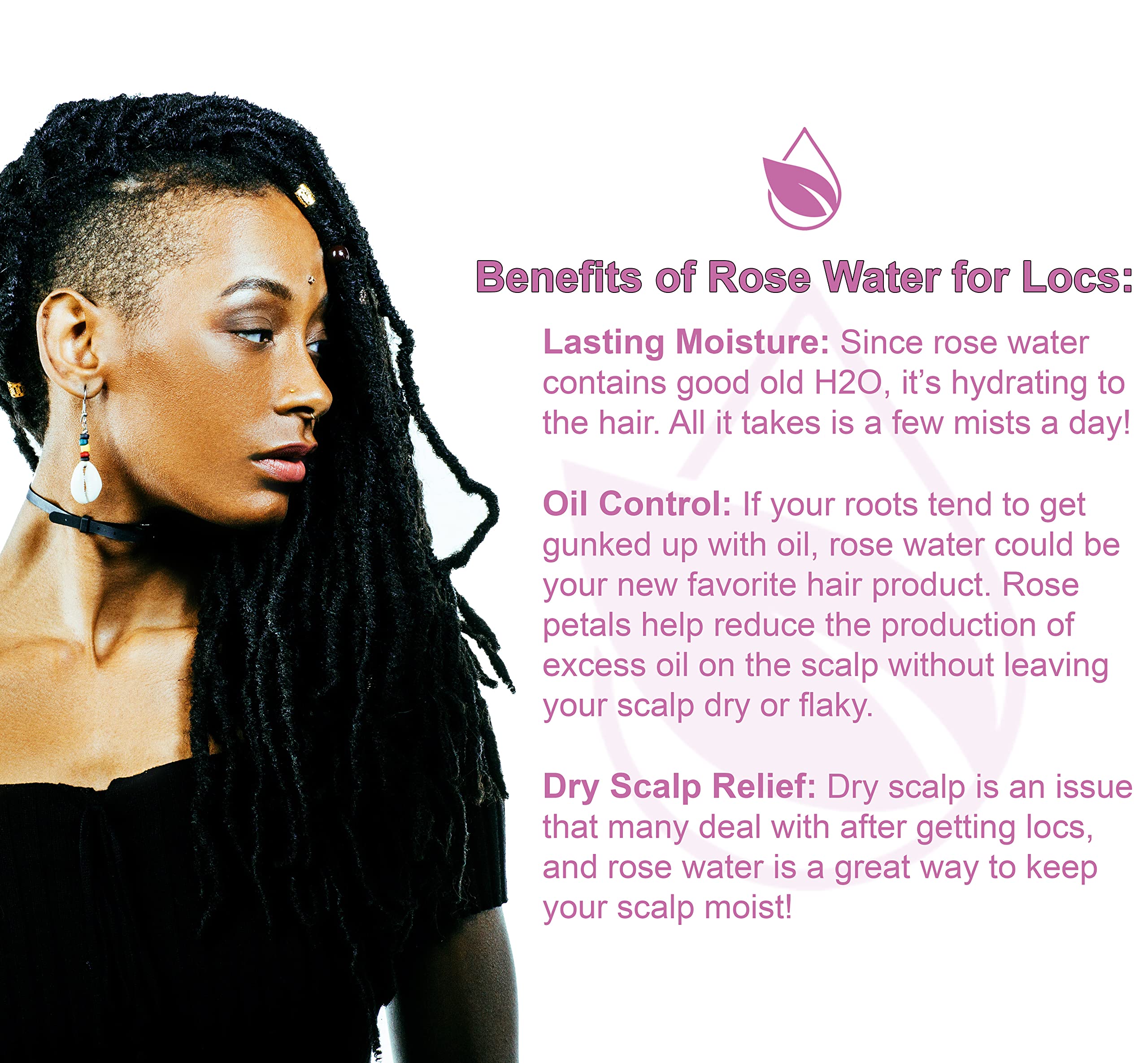 Organic Pure Oil Rose Hydrosol Water bottle—refreshing body spray alternative for on-the-go hydration.