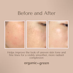 Organic To Green Kojic Turmeric Soap lavender pack shot evokes calm spa like moment in shower rituals.