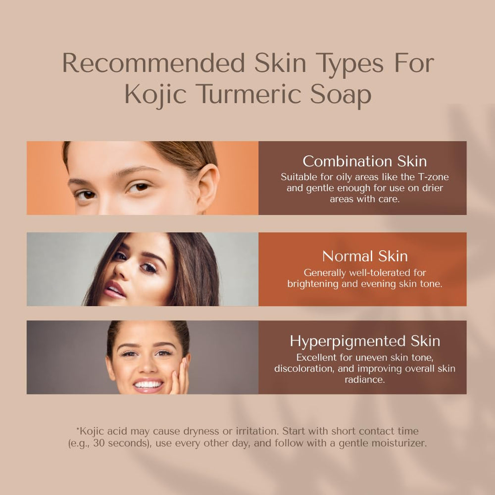 Organic To Green Kojic Turmeric Soap texture closeup spotlights smooth results and skin friendly ingredients.