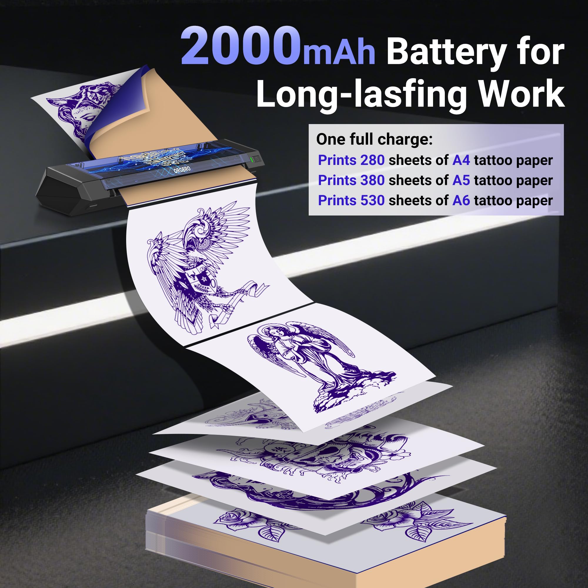 Tattoo Go app library view offering patterns for faster design prints