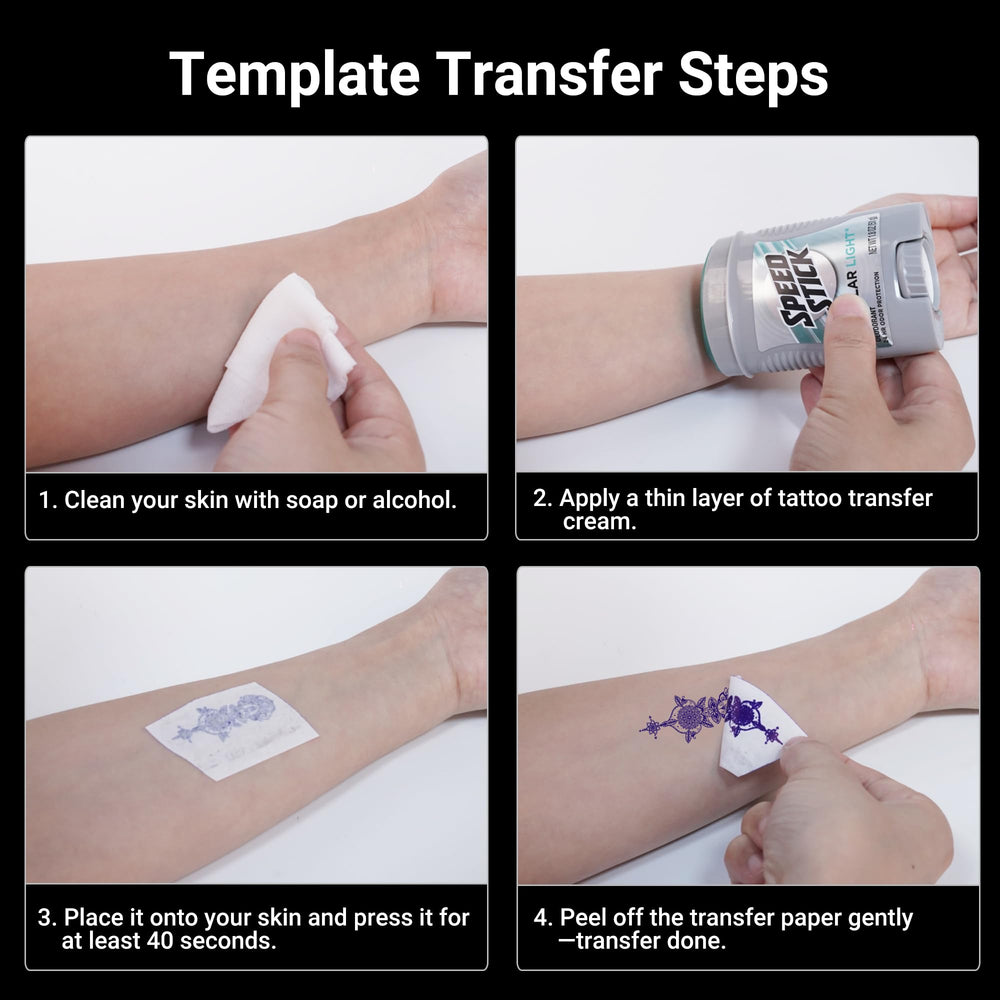 Sample printed stencil output showcasing crisp wrinkle-free transfer
