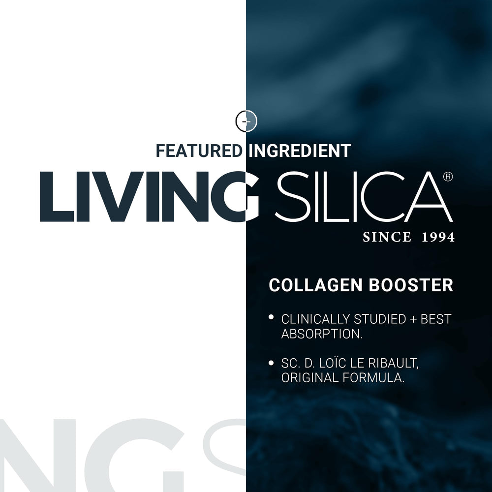 Orgono Living Silica gel applied on skin for easy spreading and surface nourishment.