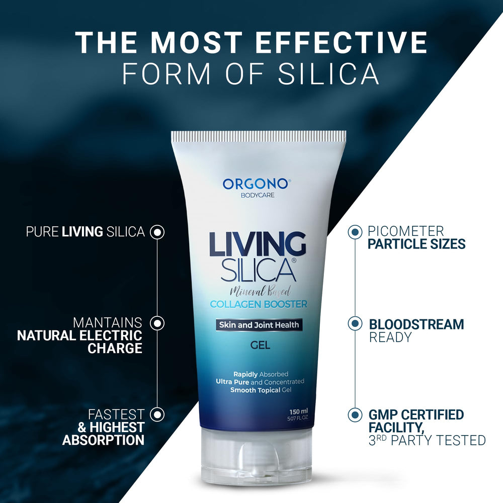 Orgono Living Silica gel applied near joints suggests comfortable movement support.