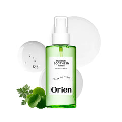 Orien Mugwort Soothe Toner bottle-pump provides quick hydration for calm skin