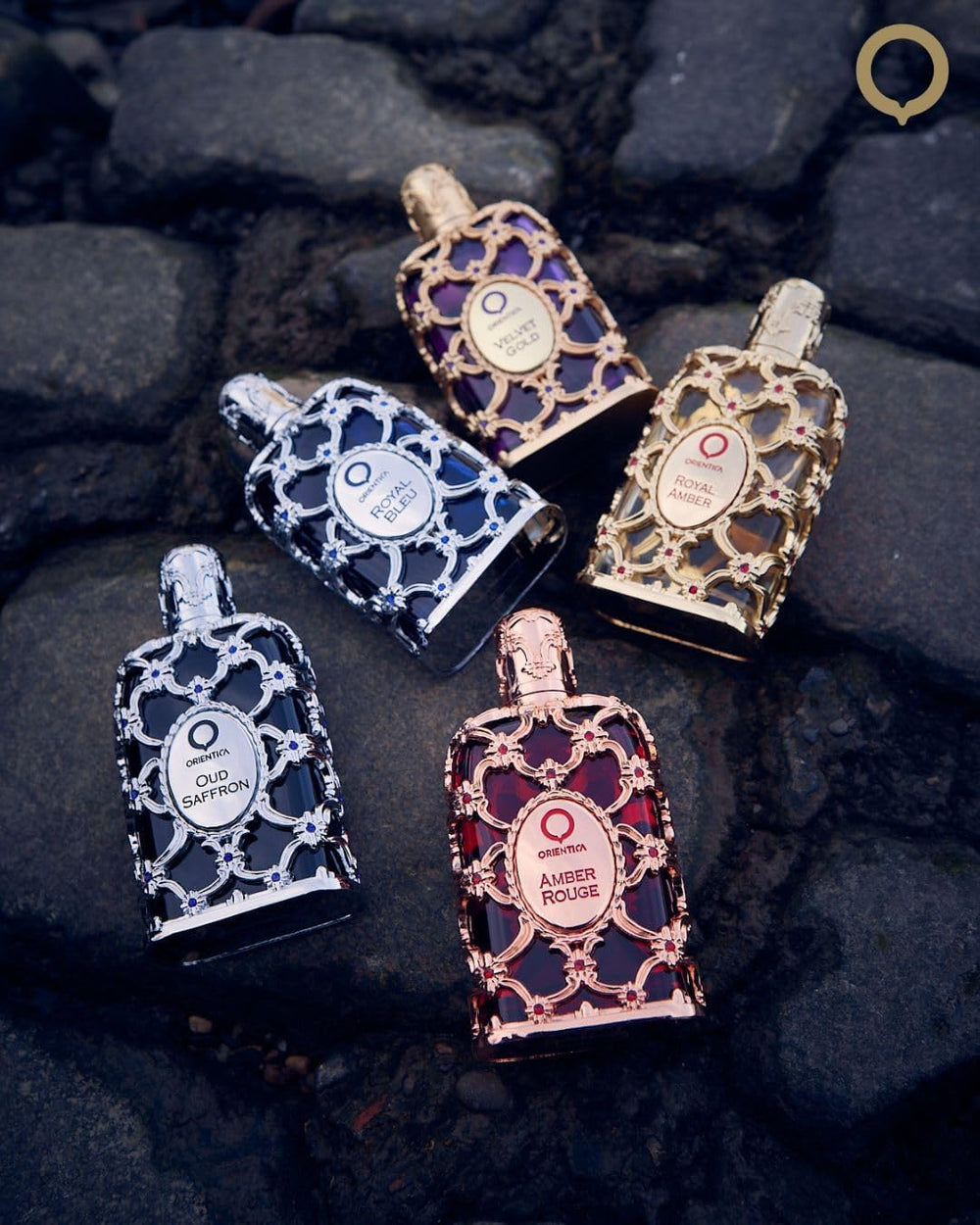 Orientica Amber Rouge luxury packaging photo underscores premium presentation.