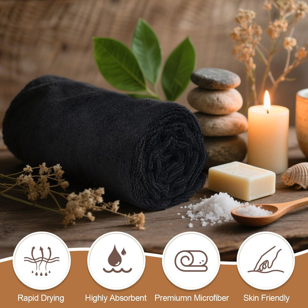 Orighty fast-absorbent towel speeds drying in salons.