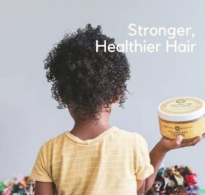 Original Blends Flaxseed Gel on curled hair defining curls without crunch.