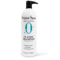 Original Sprout Classic Shampoo bottle 32oz showing gentle cleansing for all hair types