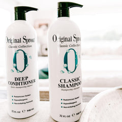 Original Sprout Classic Shampoo lather close-up highlighting botanical hydration