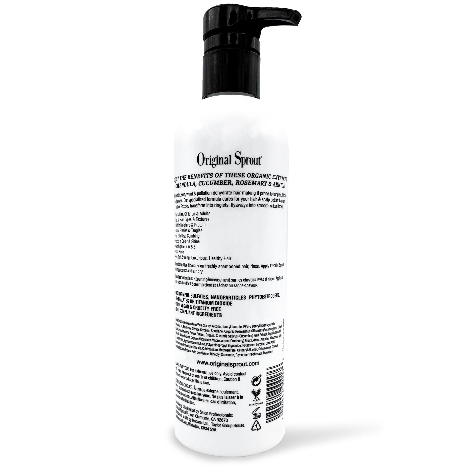 Original Sprout Deep Conditioner ingredients calendula close-up highlighting soothing botanical benefit for hair