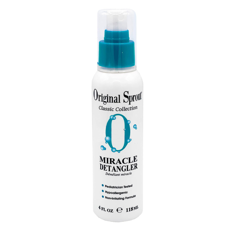 Original Sprout Miracle Detangler bottle front showing versatile leave-in care for all hair types