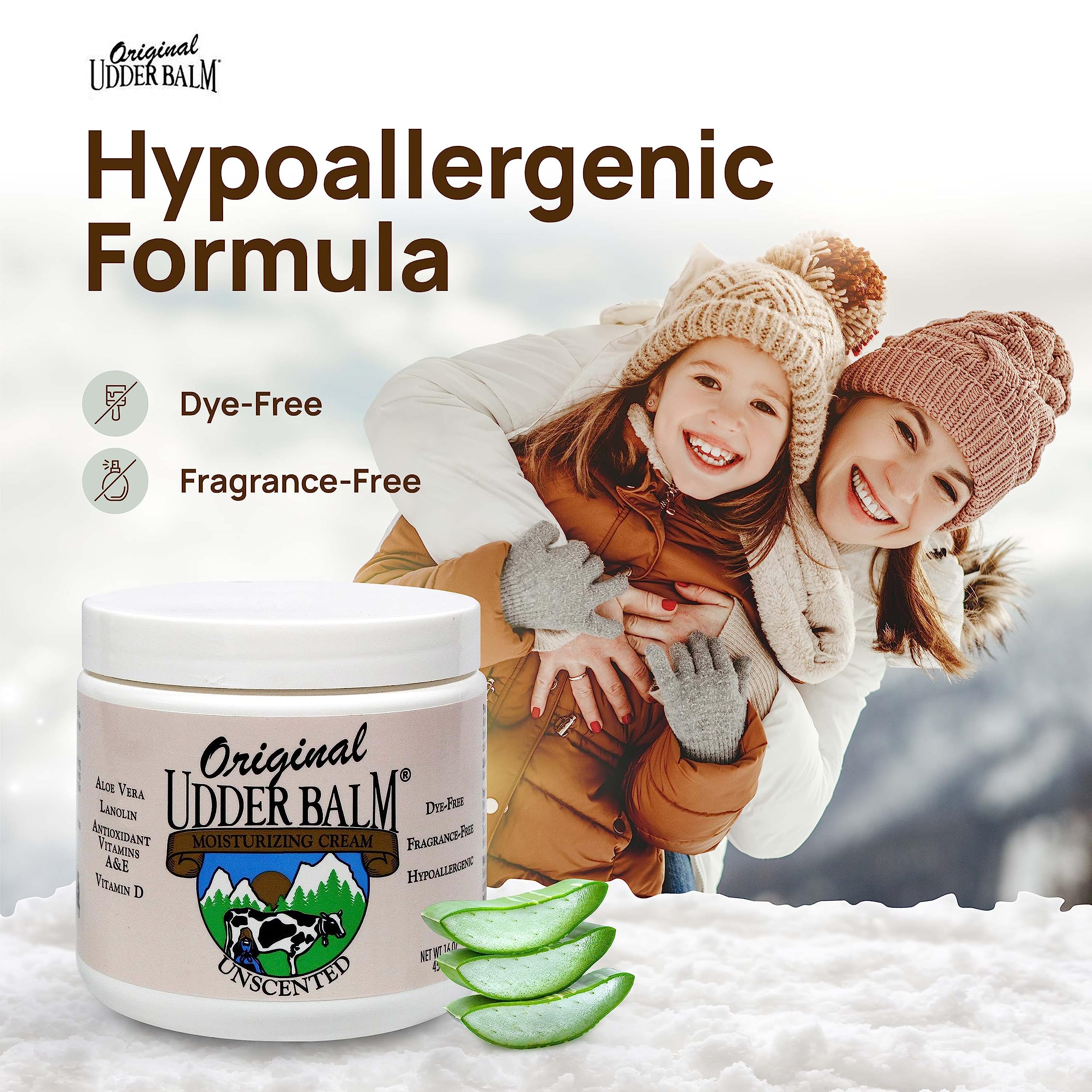 Original Udder Balm foot/heel application shows repair of cracked heels.