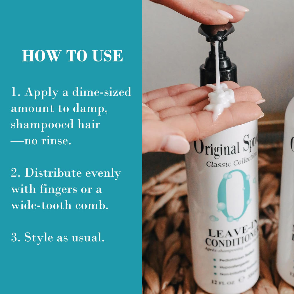 Original Sprout ingredients include calendula, arnica, rosemary for gentle conditioning.