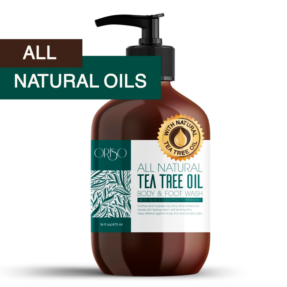 ORISO Tea Tree Oil Body Wash shows practical use for foot care