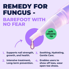 Orivelle Nail Fungus Pen around nails detail for surrounding skin care.