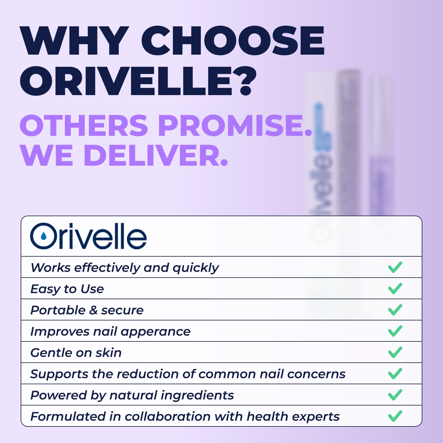 Orivelle Nail Fungus Pen pack 2 visual suggesting multi‑location use.