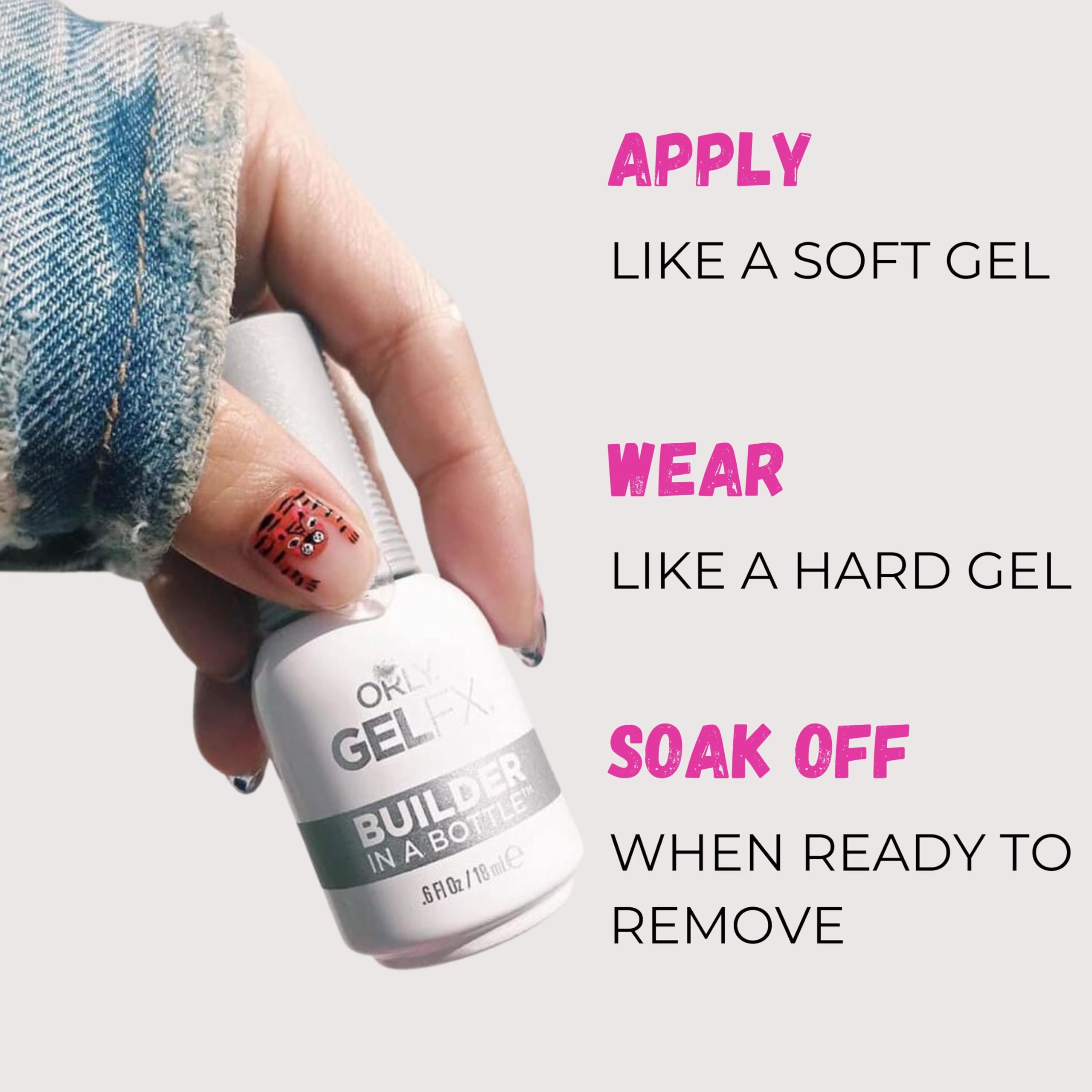 ORLY Builder In A Bottle natural nail protection helps nails grow stronger