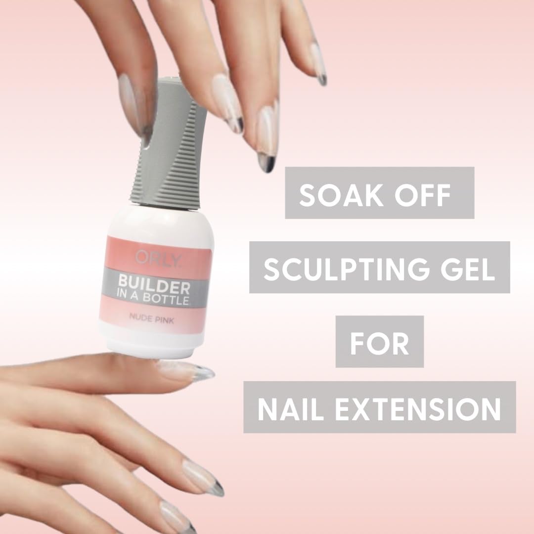 Orly GELFX Builder nude pink color swatch showing a self-leveling, smooth finish.