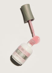 Orly GELFX Builder Light Pink swatch illustrates easy soak-off removal.