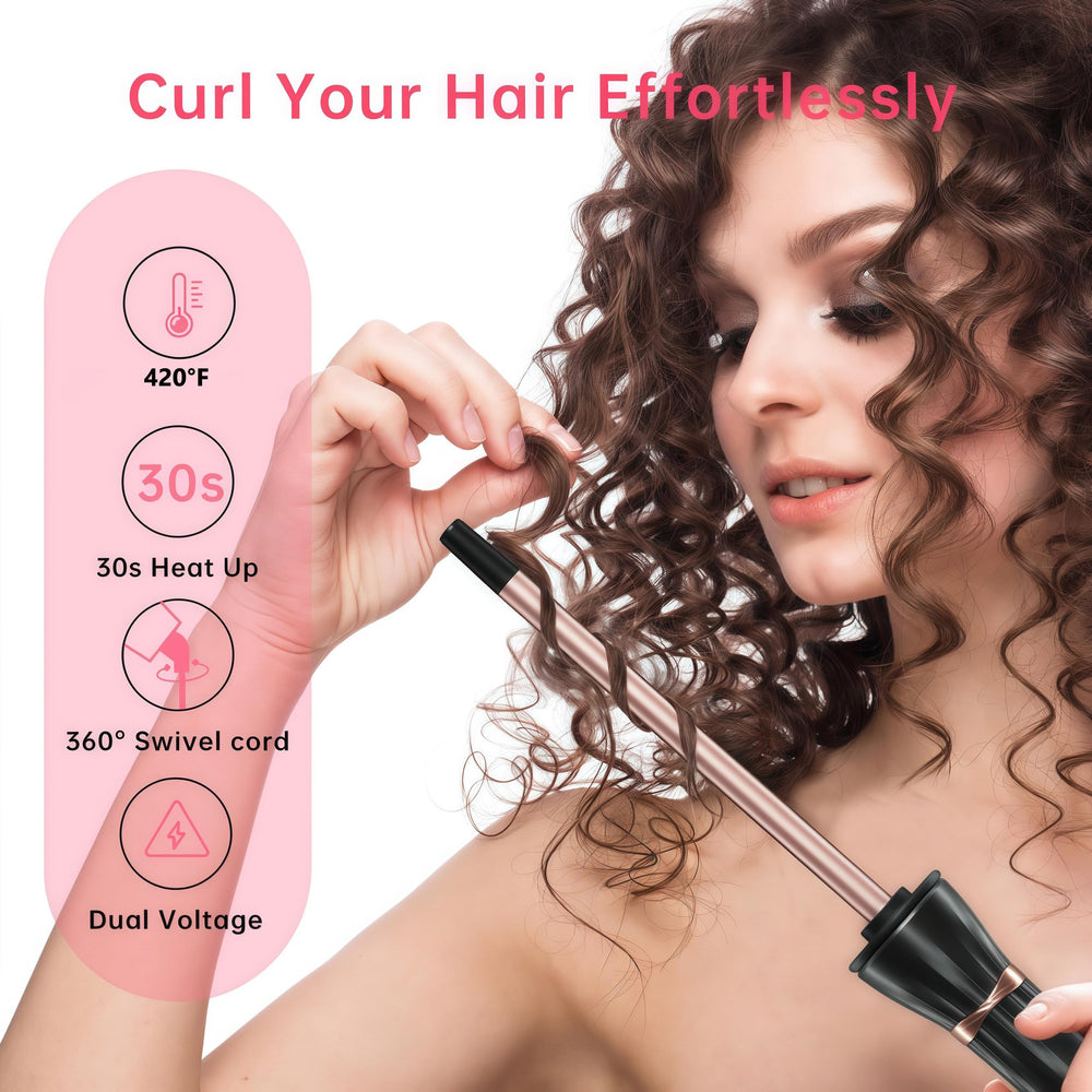 Ornan‌full travel-friendly 110V curling iron suited for international use.