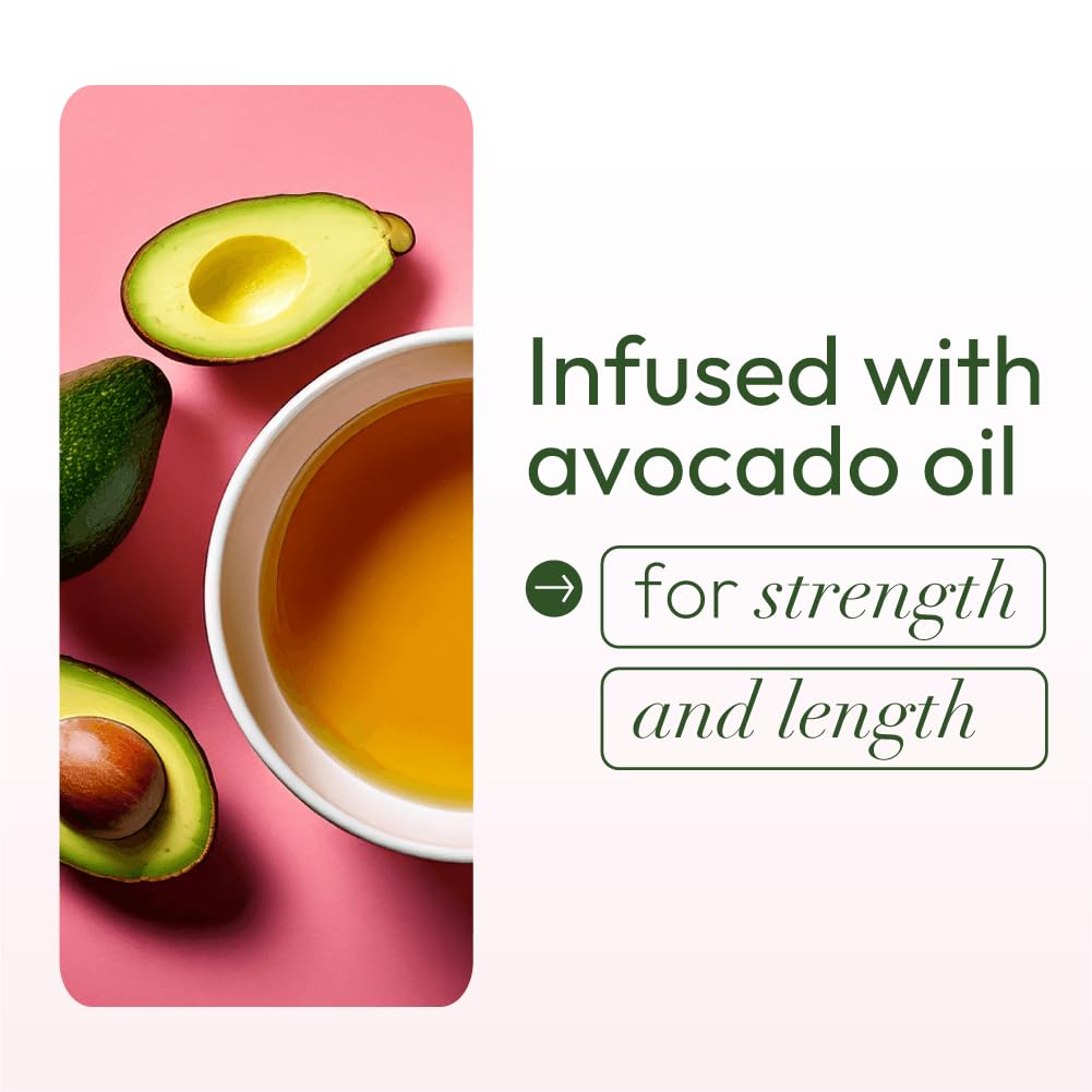 ORS Collagen and avocado oil infusion bottle emphasizes nourishing properties