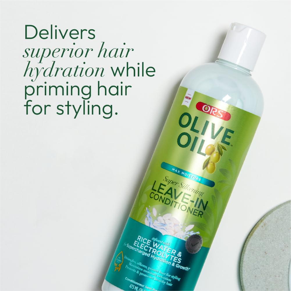 ORS Electrolyte-infused formula close-up emphasizing refreshed scalp and boosted moisture.