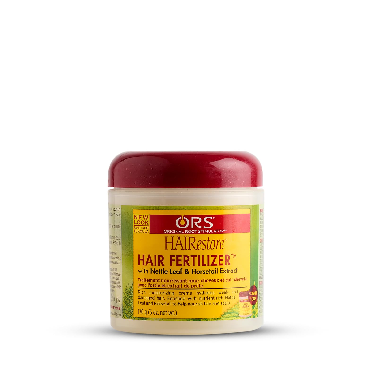 ORS HAIRRESTORE bottle front showing rich herbal scalp treatment for thinning hair