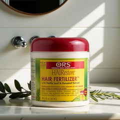 ORS HAIRRESTORE hair strands look smoother and moisturized