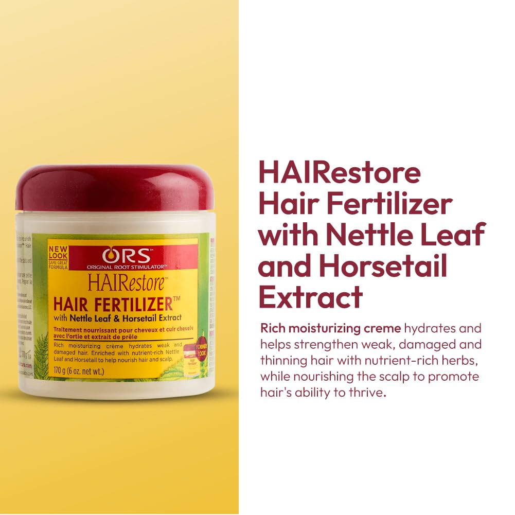 ORS HAIRRESTORE scalp massage scene conveying soothing hydration