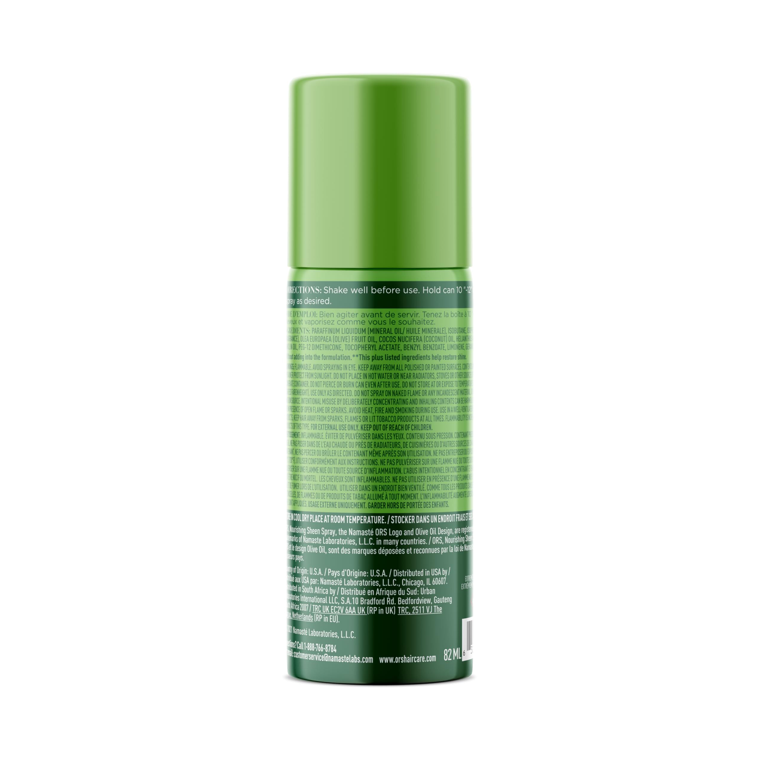ORS Olive Oil spray on braids adds healthy sheen