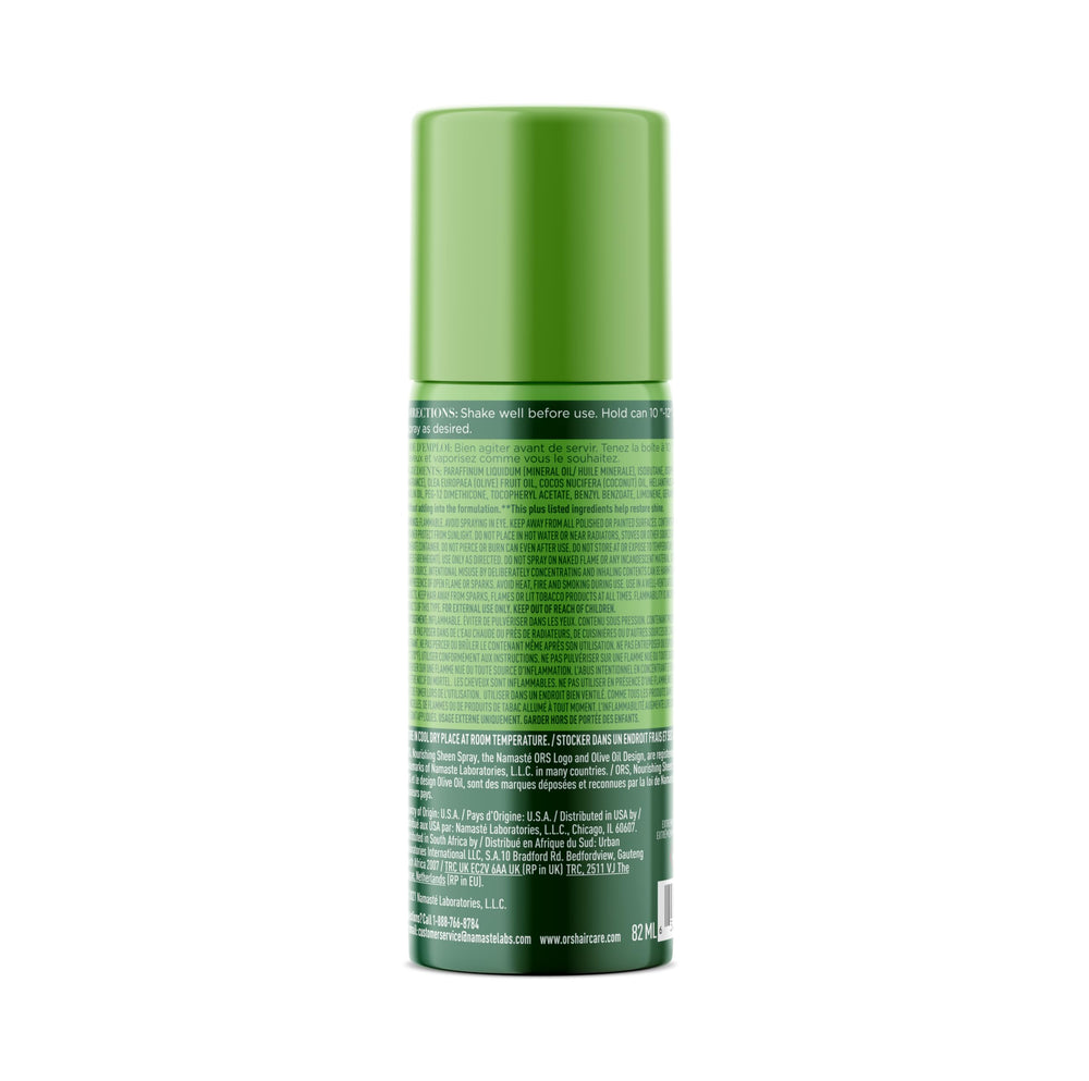 ORS Olive Oil spray on braids adds healthy sheen