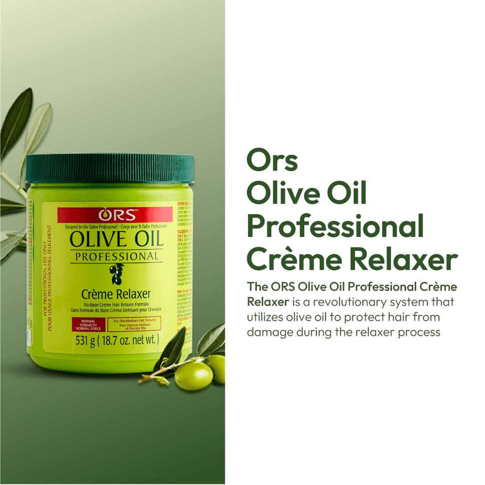 ORS Olive Oil Relaxer hair softness and manageability promising a smoother styling experience.