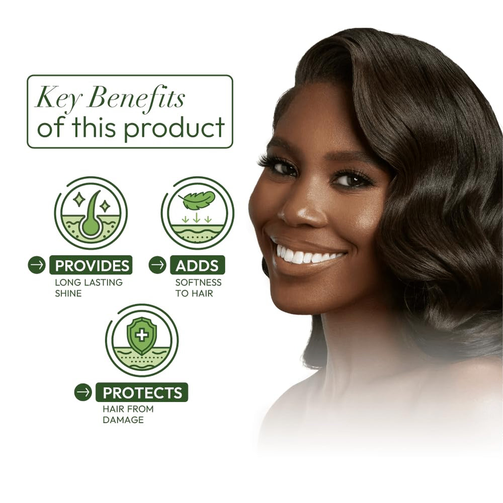 ORS Olive Oil Relaxer salon setup featuring gloves and brush for professional-at-home results.