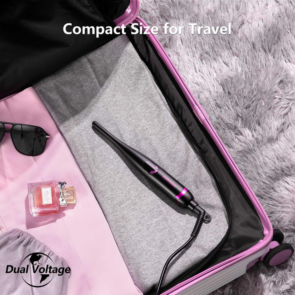ORYNNE 360° swivel cord keeps cords tangle-free during styling.