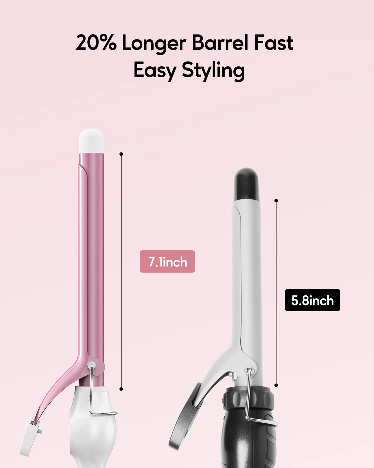 ORYNNE Curling Iron features 60-minute auto shut-off for safety