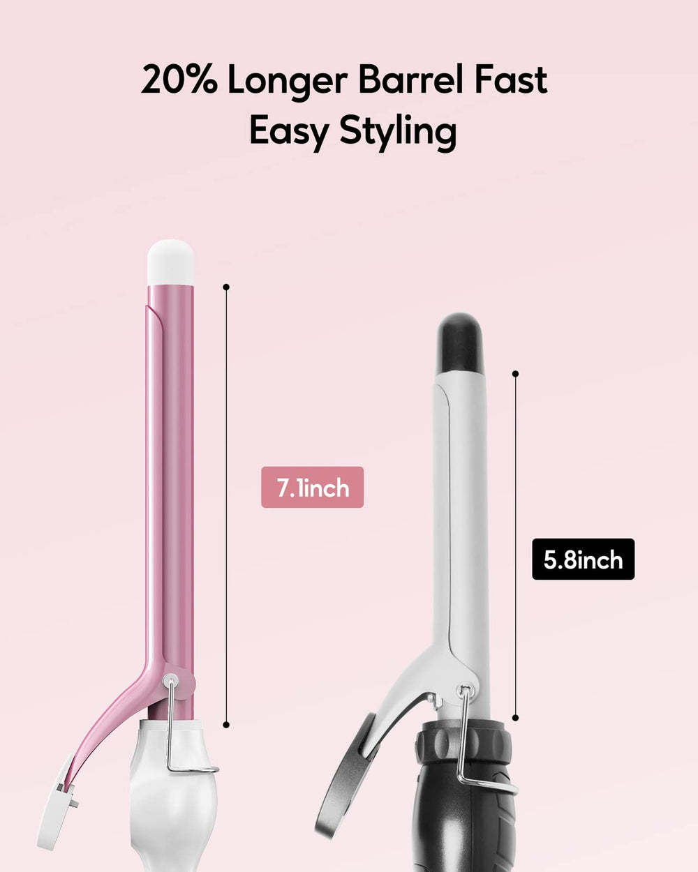 ORYNNE Curling Iron features 60-minute auto shut-off for safety