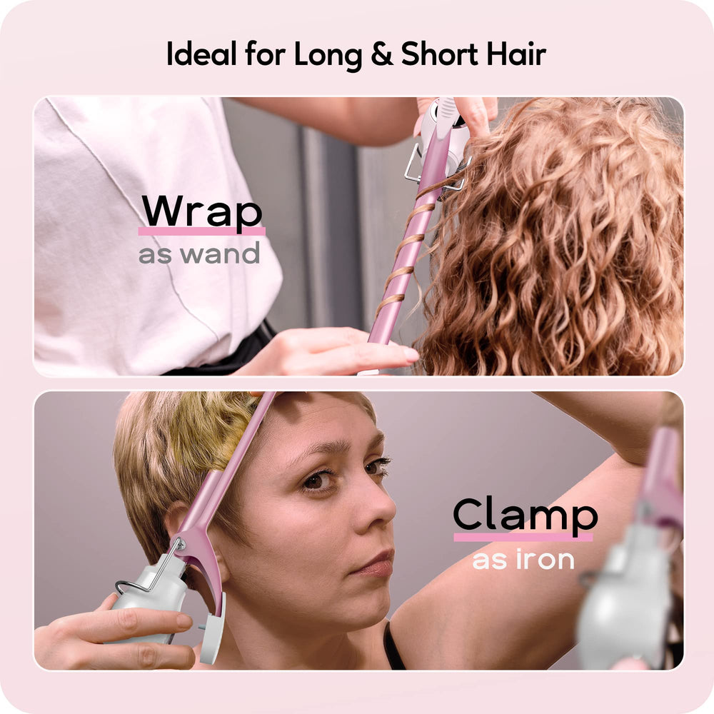ORYNNE curling iron cool-tip design to reduce finger burns during curling.