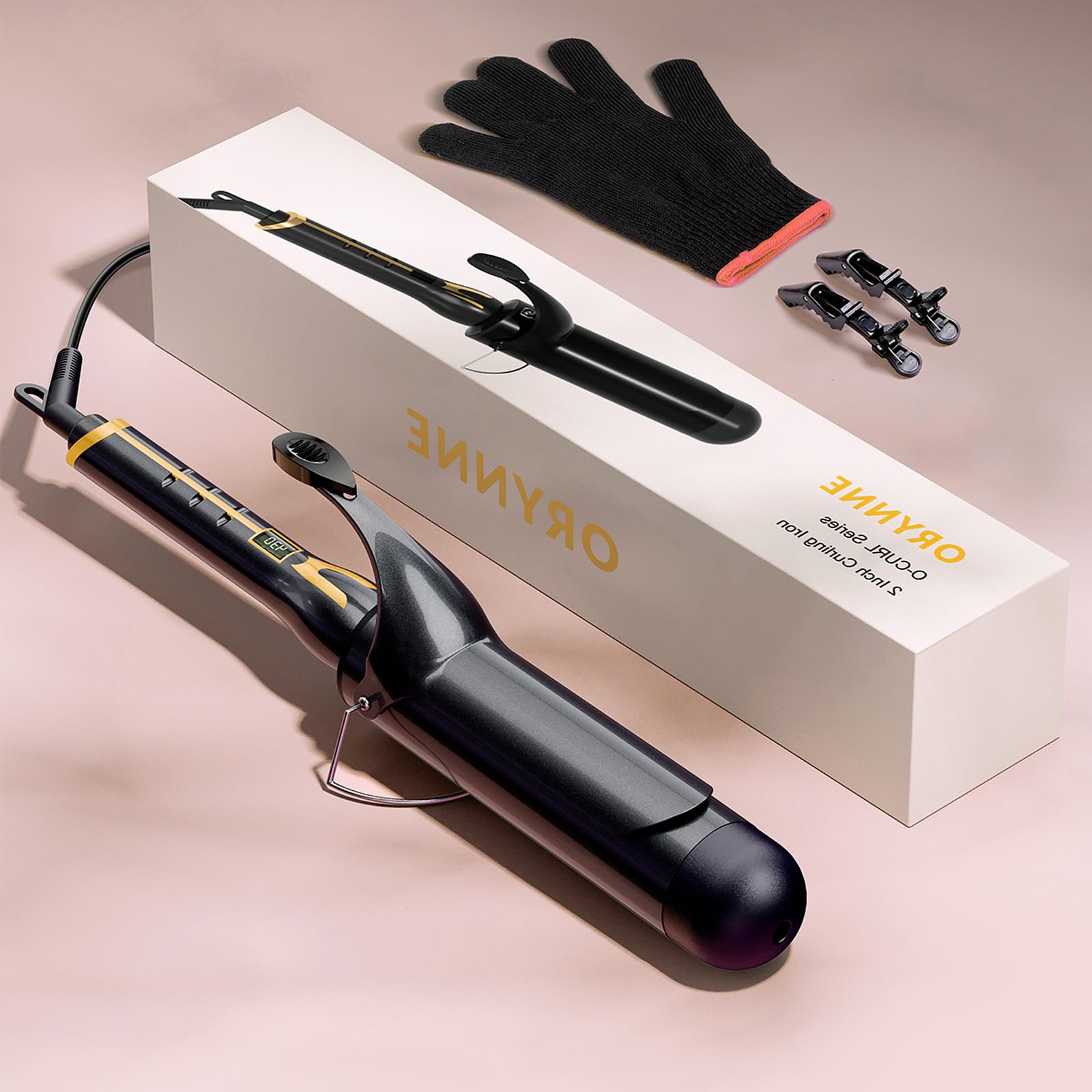 ORYNNE Curling Iron auto shut-off enhances peace of mind after styling.