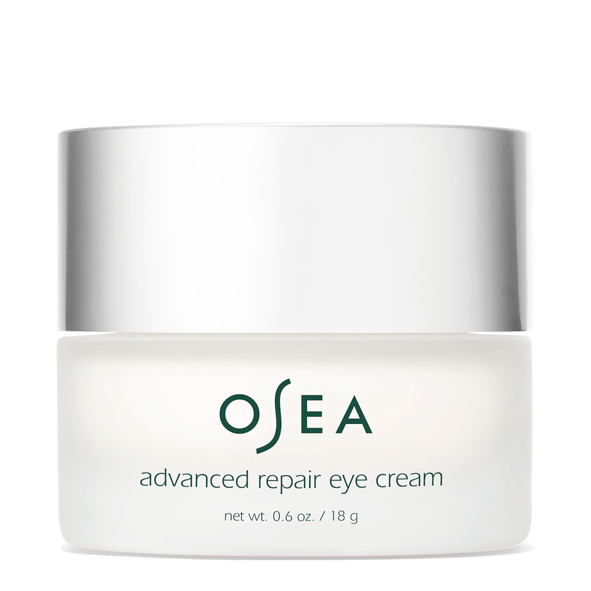 OSEA Advanced Repair Eye Cream tube close-up showing a hydrating formula for delicate under-eye skin