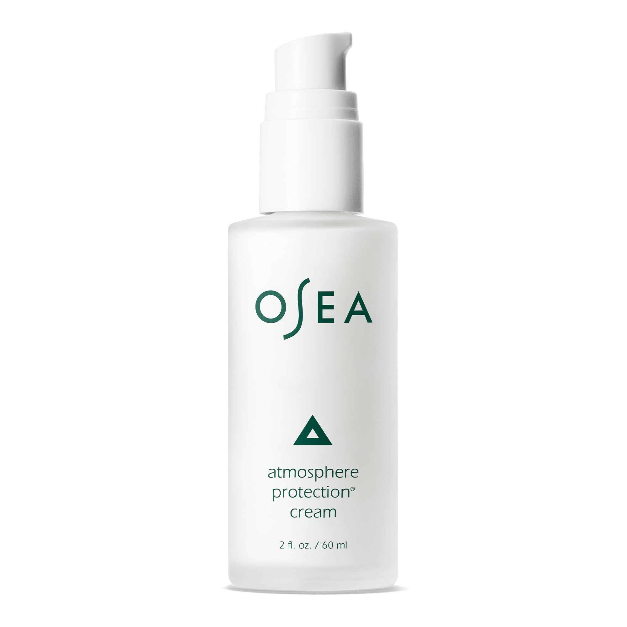 OSEA Atmosphere Protection Cream jar closeup shows lightweight texture for daily hydration