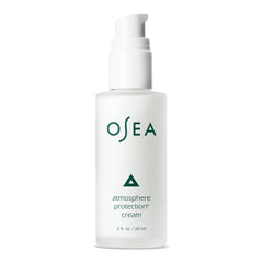 OSEA Atmosphere Protection Cream jar closeup shows lightweight texture for daily hydration