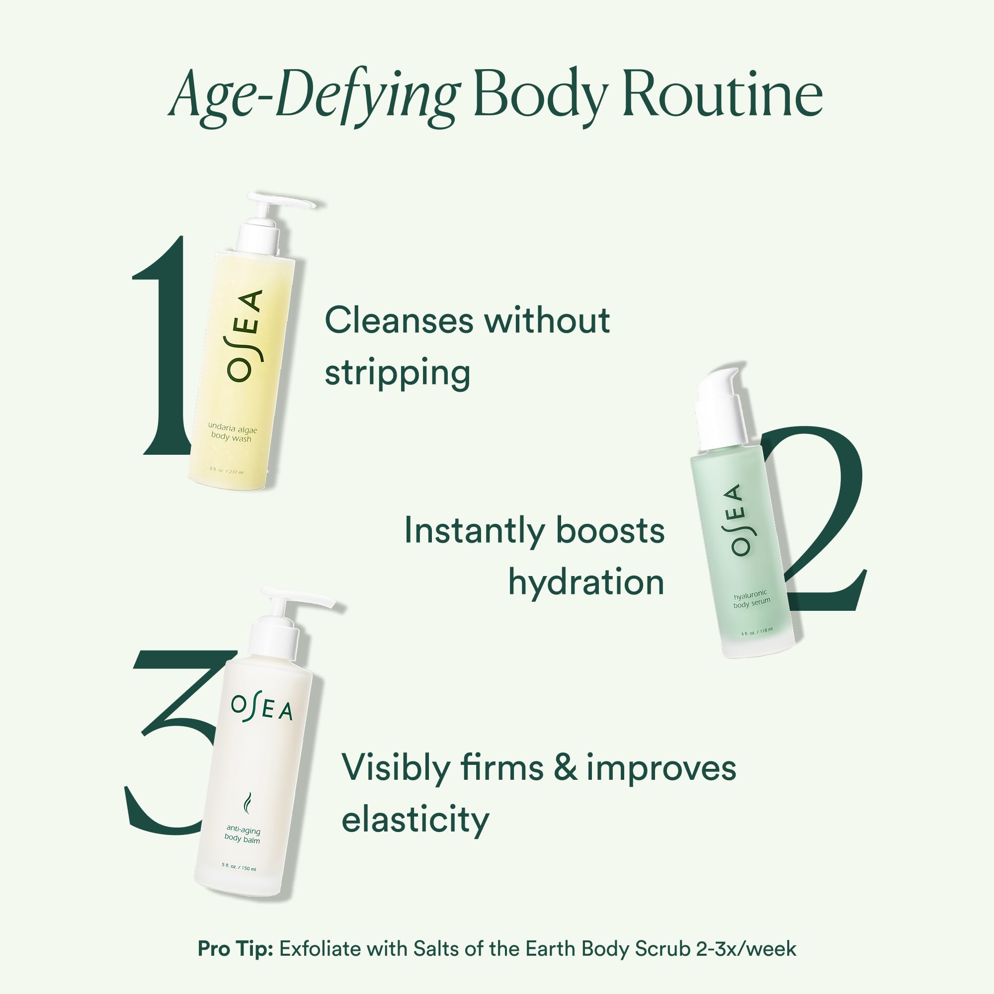 OSEA clean beauty vegan label indicating ethical skincare and cruelty-free practices.