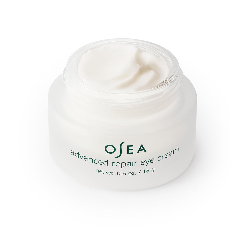 Eye-area hydration from OSEA Advanced Repair Eye Cream with plump, moisturized skin around the eyes