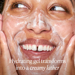 OSEA Ocean Cleanser gel texture closeup showing creamy lather and richness