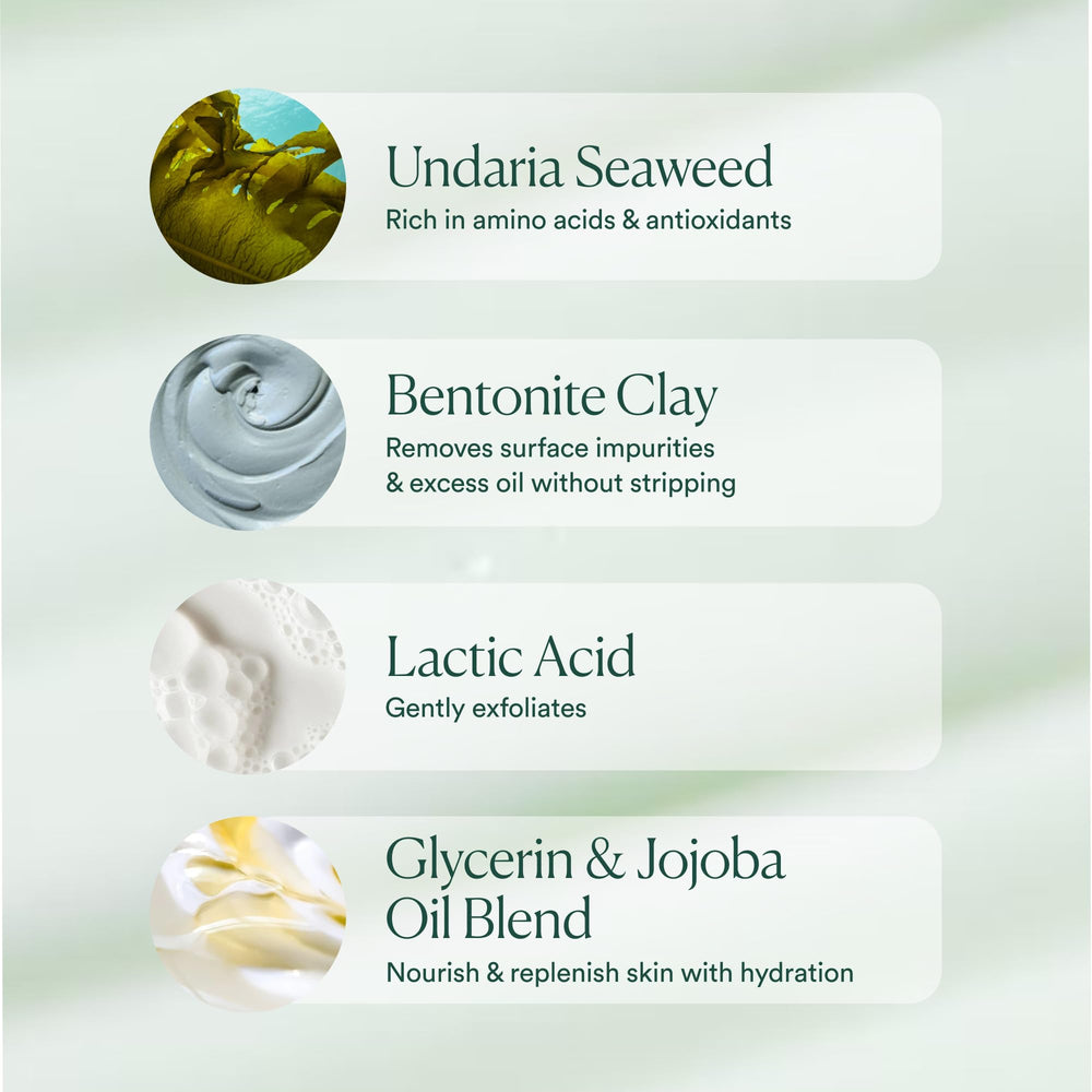 OSEA Ocean Cleanser seaweed-infused formula highlights mineral-rich hydration