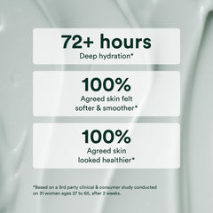Application shot of OSEA Seabiotic Water Cream suggesting daily moisturization