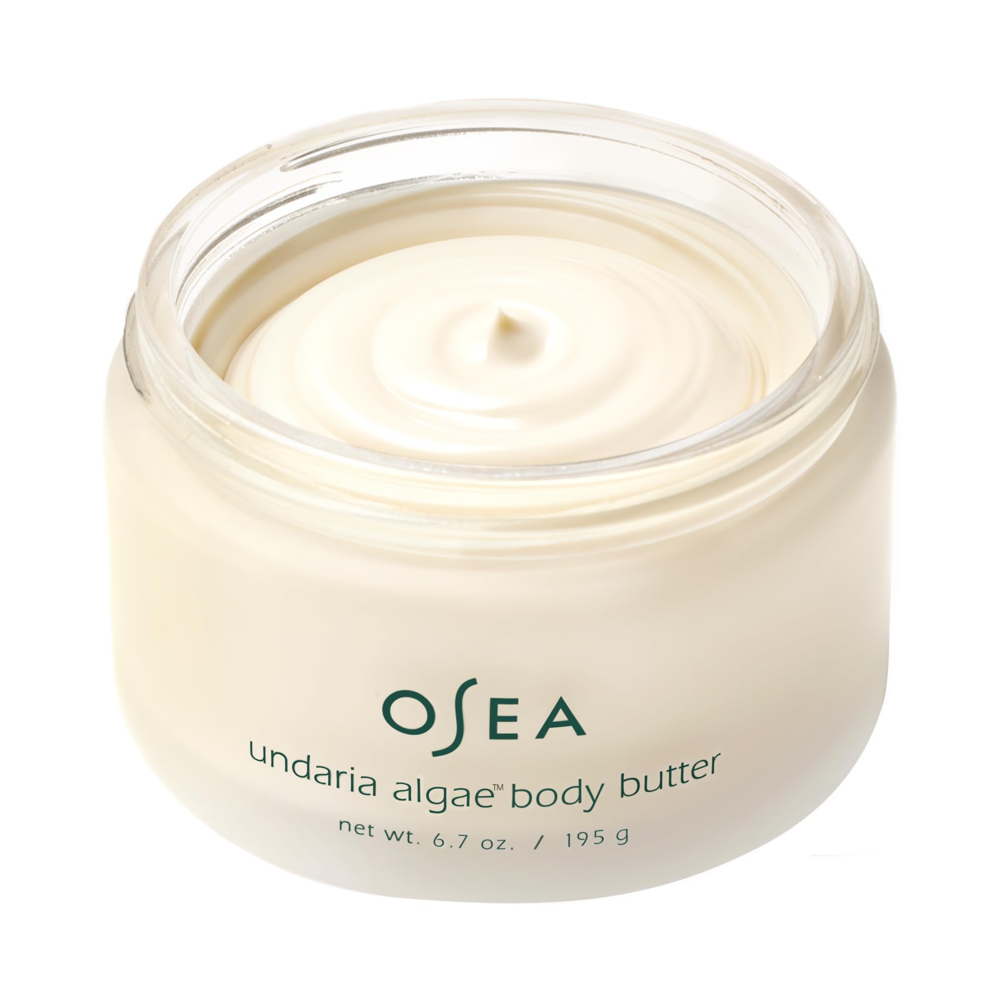 OSEA Undaria Algae Body Butter application on hands demonstrates easy use for dry skin