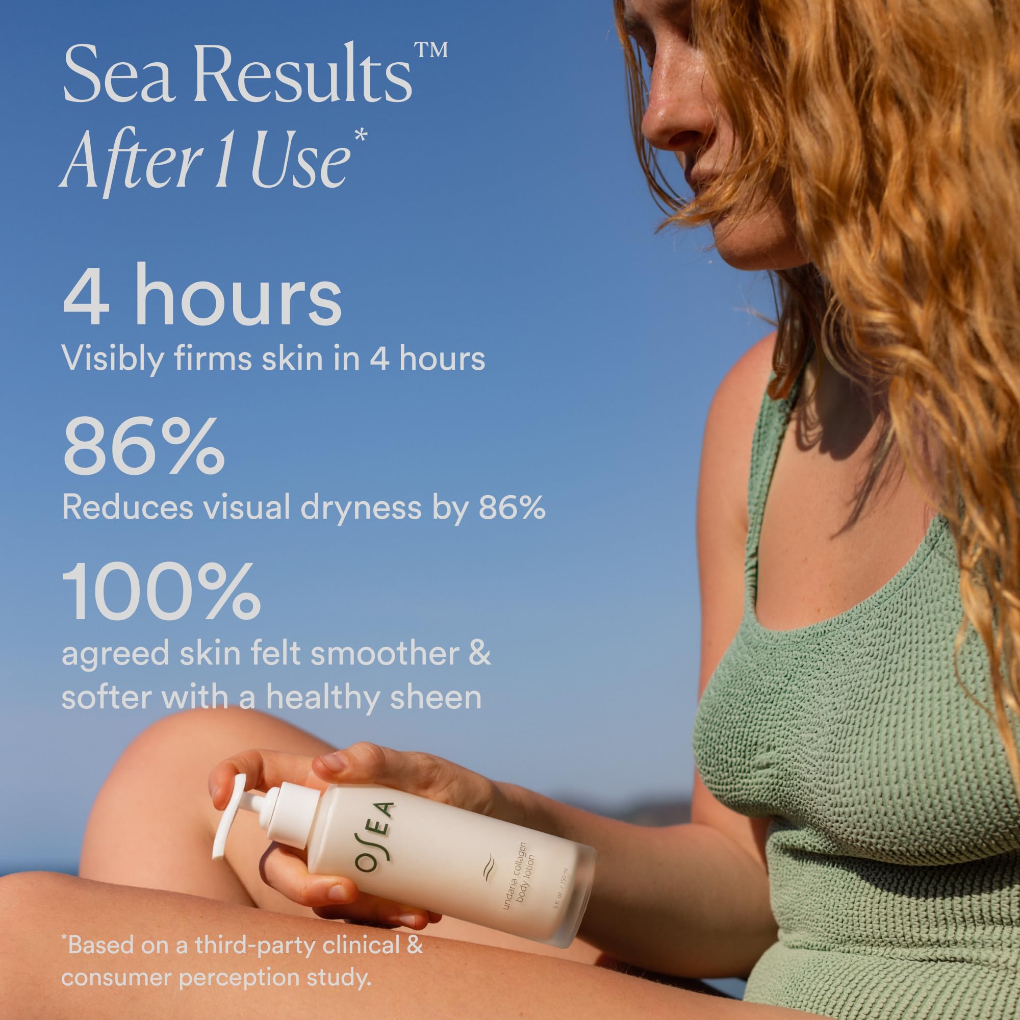 Pump top of OSEA Undaria Algae Body Lotion enables easy, mess-free application